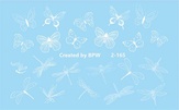BPW Style Слайдер дизайн Белые бабочки и стрекозы