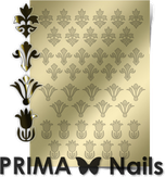 Prima Nails Металлизированные наклейки PR-004, Золото