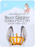 Elizavecca Silky Creamy Donkey Steam Cream Mask Pack Питательная тканевая маска для лица