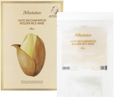JMsolution Тканевая маска для выравнивания тона с сахаромицетами Lacto Saccharomyces Golden Rice Mask