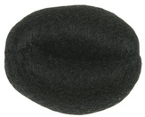 Dewal Валик для прически, искусственный волос   сетка,черный d14 см.