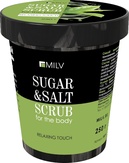 MILV Сахарно-солевой скраб для тела «Зелёный чай» 250 мл.
