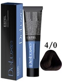Estel Professional De Luxe Стойкая крем-краска 4/0, 60 мл.