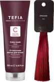 Tefia Оттеночная маска для волос с маслом монои Красная 250 мл.