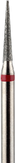 Владмива Фреза алмазная игла, D1,6 мм, красная, мелкая зернистость 806.166.514.016
