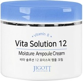 Jigott Крем ампульный увлажняющий крем Vita Solution 12 Moisture Ampoule Cream 100 мл.