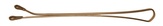 Dewal Невидимки коричневые, прямые 40  мм., 60 шт/уп.,  SLN40P-3/60