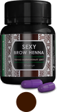 Sexy Brow Henna Хна для бровей 30 капсул, цвет темно-коричневая