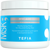 Tefia Mycare Moisture Увлажняющая маска для сухих и вьющихся волос 500 мл.