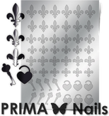 Prima Nails Металлизированные наклейки PR-003, Серебро