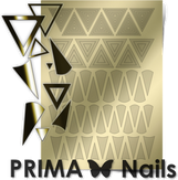 Prima Nails Металлизированные наклейки GM-04, Золото