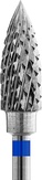 Кристалл Фреза твердосплавная с средней нарезкой, пламя 5*13,5 мм. 31054