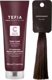 Tefia Оттеночная маска для волос с маслом монои Шоколадная 250 мл.