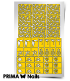Prima Nails Трафарет для дизайна ногтей, "Тропики"