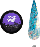 RockNail Гель-краска Diamond Flakes 38 Expensive Taste 5 гр