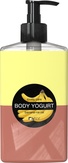 MILV Крем-йогурт двухцветный «Банан» 330 мл.