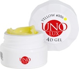 UNO LUX Гель цветной 4D, 006 желтый, 5 гр.