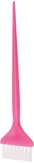 Dewal Кисть для окрашивания розовая с белой прямой щетиной узкая 45 мм. JPP048-1 pink