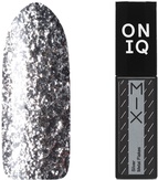 ONIQ Гель-лак для ногтей плотный MIX: Silver Metal Flakes OGP-106s