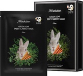 JMsolution Тканевая освежающая маска для лица с экстрактом моркови Green Dear Rabbit Carrot Mask