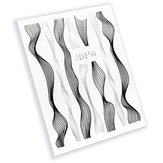 BPW Style Ленты (волны) для дизайна, черный-серебро