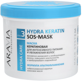 Aravia Маска кератиновая для интенсивного питания и увлажнения волос Hydra Keratin Mask 550 мл.