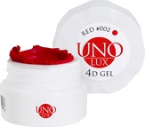 UNO LUX Гель цветной 4D, 002 красный, 5 гр.