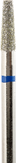 Владмива Фреза алмазная конус, D2.5 мм. синяя, средняя зернистость 806.172.524.025