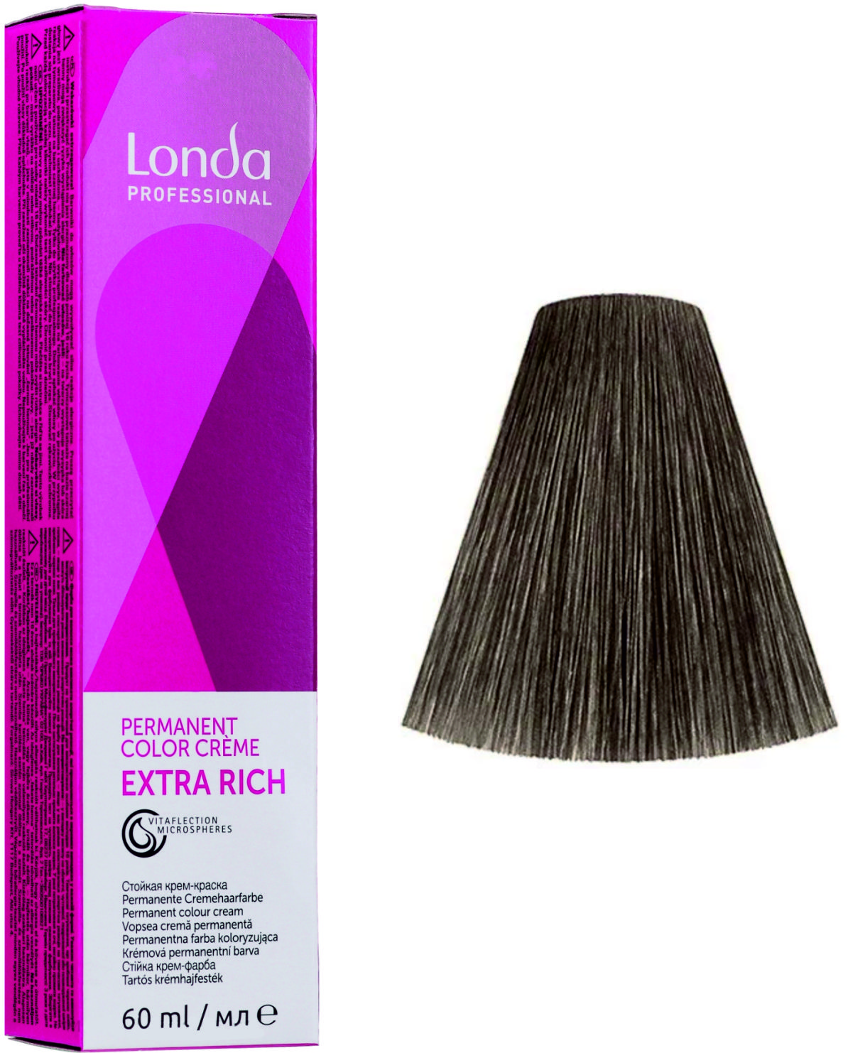 LONDA COLOR Стойкая крем-краска для волос 4/1 Темно-пепельный